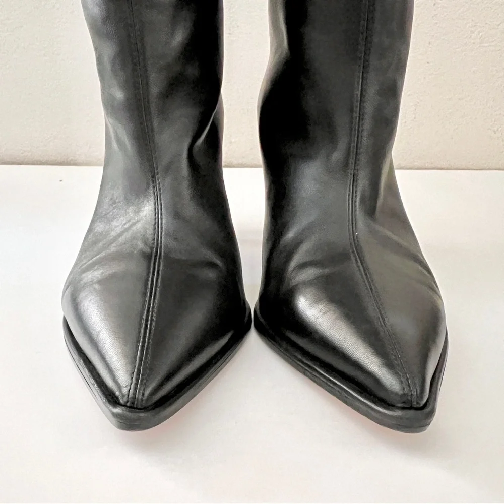 TAMARA MELLON Trinity 75 Cloud Cushion Pillow Top Knee High Boots in Black